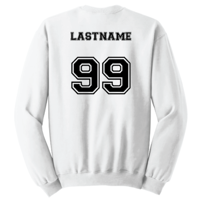 2024 - 6th Grade Maroon Team Adult Crewneck Sweatshirt with Optional Player Name and/or Jersey Number on Back! - Image 9