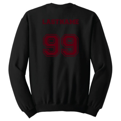 2024 - 6th Grade Maroon Team Adult Crewneck Sweatshirt with Optional Player Name and/or Jersey Number on Back! - Image 8