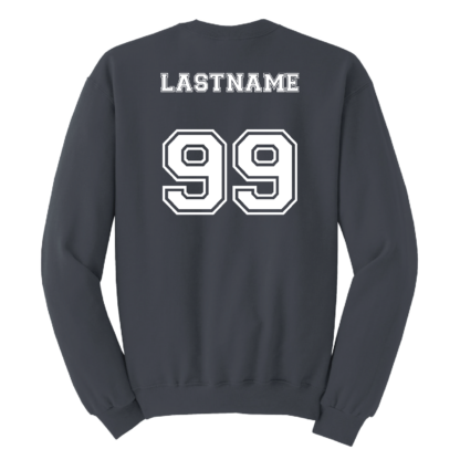 2024 - 6th Grade Maroon Team Adult Crewneck Sweatshirt with Optional Player Name and/or Jersey Number on Back! - Image 14